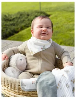 The Little Linen Company Little Linen Farmyard Lamb Boxed Gift Set