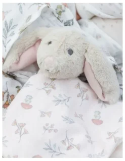 The Little Linen Company Lovie Comforter Harvest Bunny
