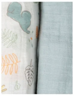 The Little Linen Company Muslin Wraps Pack of 3 in Savanna Giraffe
