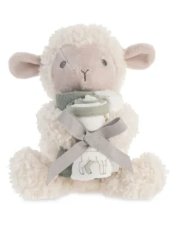 The Little Linen Company Plush Toy & Washers Farmyard Lamb