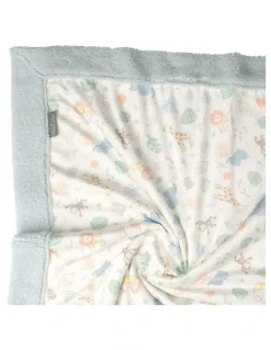 The Little Linen Company Savanna Giraffe Snuggle Blanket in Multi