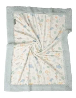 The Little Linen Company Savanna Giraffe Snuggle Blanket in Multi