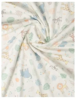 The Little Linen Company Savanna Giraffe Snuggle Blanket in Multi