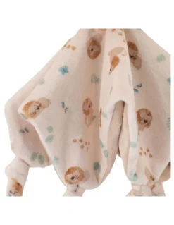The Little Linen Company Savanna Lion Lovie Comforter in Cream