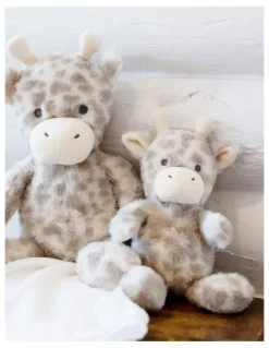 The Little Linen Company Savanna Giraffe Boxed Gift Set in Blue