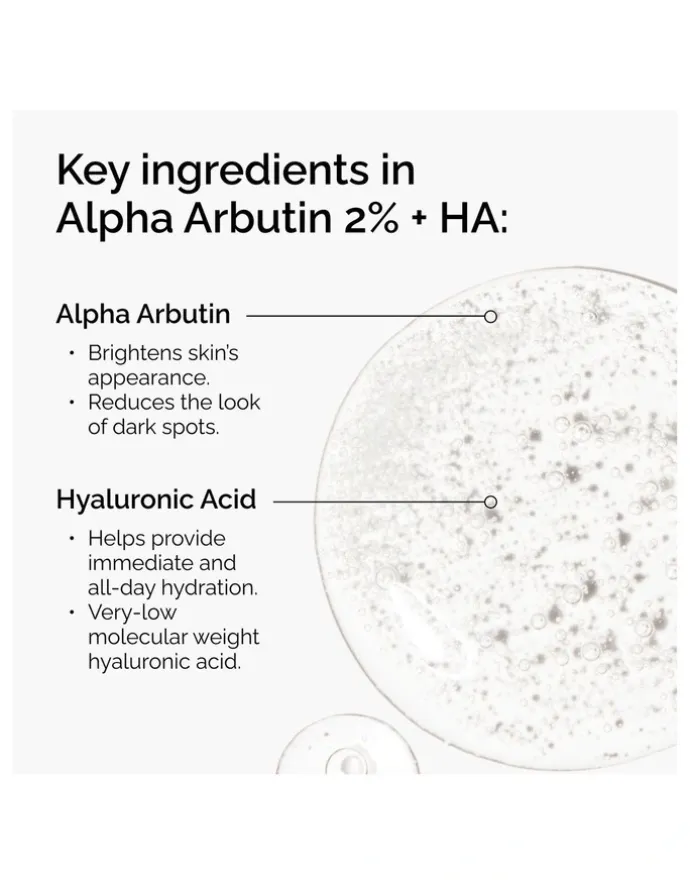 The Ordinary Alpha Arbutin 2% Hyaluronic Acid for Brightening and Dark Spots 30ml
