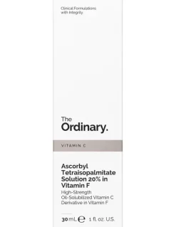 The Ordinary Ascorbyl Tetraisopalmitate Solution 20% in Vitamin F Serum for Hydration and Brightening 30ml