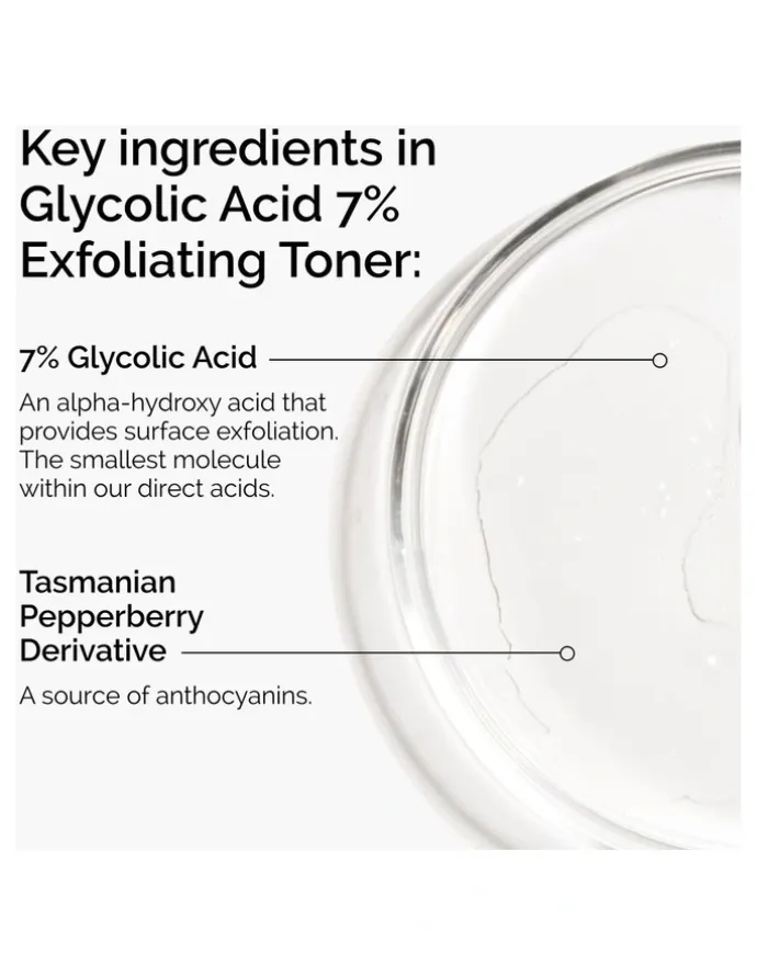 The Ordinary Glycolic Acid 7% Exfoliating Toner for Brightening and Smoothing 240ml