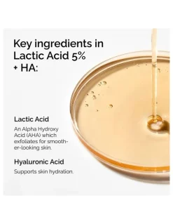 The Ordinary Lactic Acid 5% Hyaluronic Acid Exfoliating Serum for Smoothing and Brightening 30ml