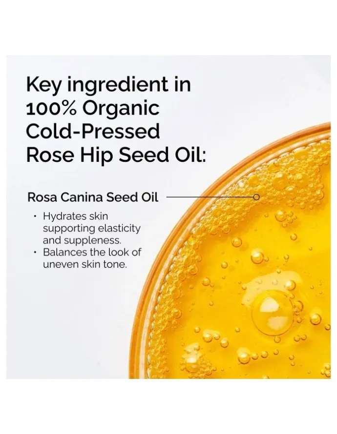 The Ordinary 100% Organic Cold-Pressed Rose Hip Seed Oil for Brightening and Radiance 30ml