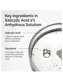 The Ordinary Salicylic Acid 2% Anhydrous Solution, Gentle Exfoliating Serum for Blemish-Prone Skin 30ml