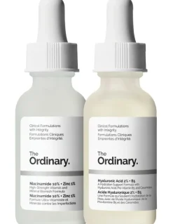 The Ordinary The Skin Support Set with Niacinamide Hyaluronic Acid to Control Oil and Hydrate