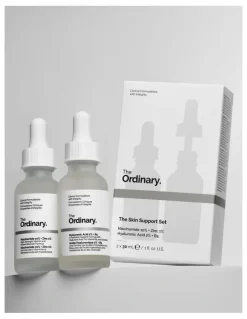 The Ordinary The Skin Support Set with Niacinamide Hyaluronic Acid to Control Oil and Hydrate