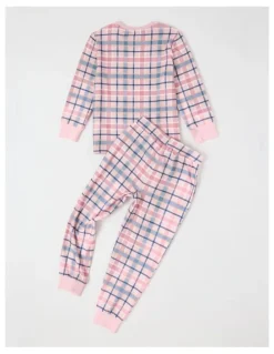 The Pyjama Foundation x Myer PJ Foundation Cosy Knit Check Pyjama in Pink