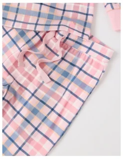 The Pyjama Foundation x Myer PJ Foundation Cosy Knit Check Pyjama in Pink