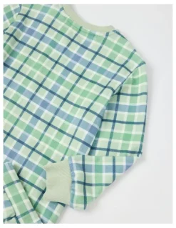The Pyjama Foundation x Myer PJ Foundation Cosy Knit Check Pyjama in Green
