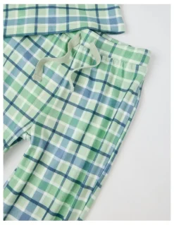 The Pyjama Foundation x Myer PJ Foundation Cosy Knit Check Pyjama in Green