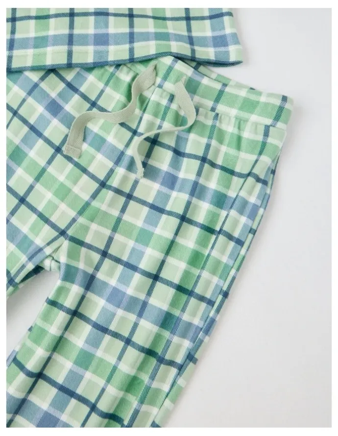 The Pyjama Foundation x Myer PJ Foundation Cosy Knit Check Pyjama in Green