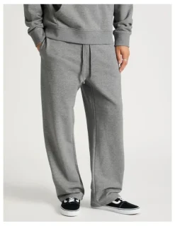 There After Core Wide Leg Terry Track Pants Grey