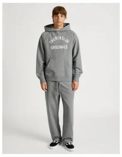 There After Core Wide Leg Terry Track Pants Grey