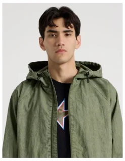 There After Raglan Sleeve Spray Jacket in Green