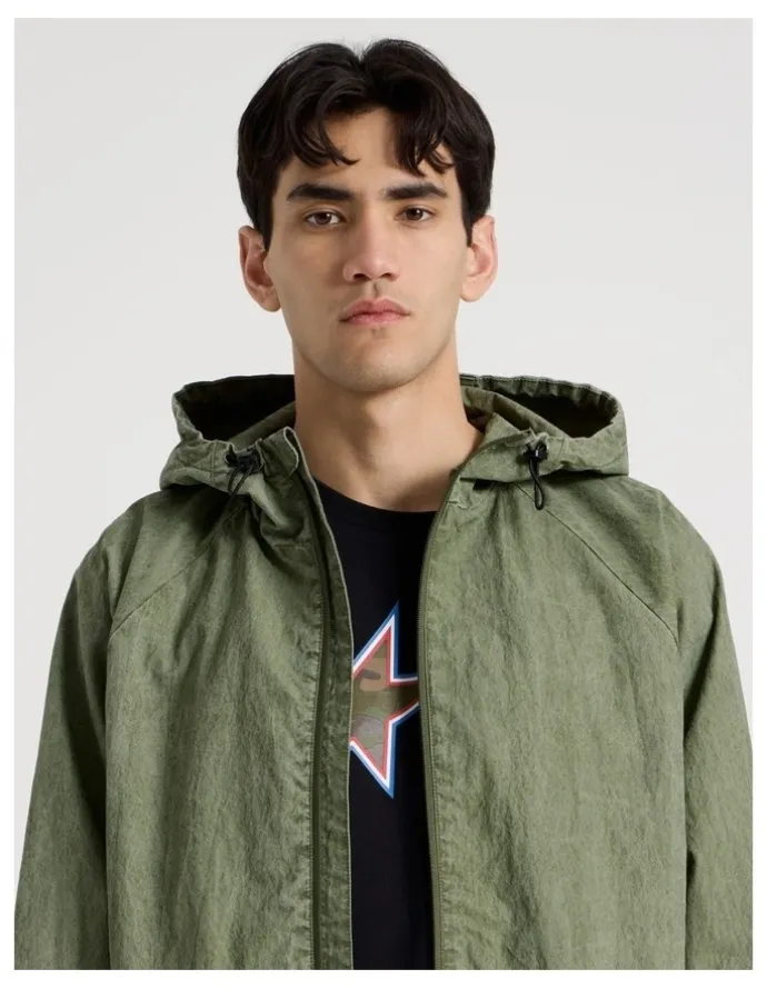 There After Raglan Sleeve Spray Jacket in Green