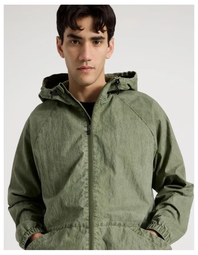 There After Raglan Sleeve Spray Jacket in Green