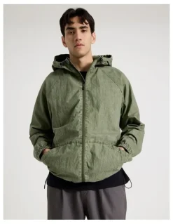 There After Raglan Sleeve Spray Jacket in Green