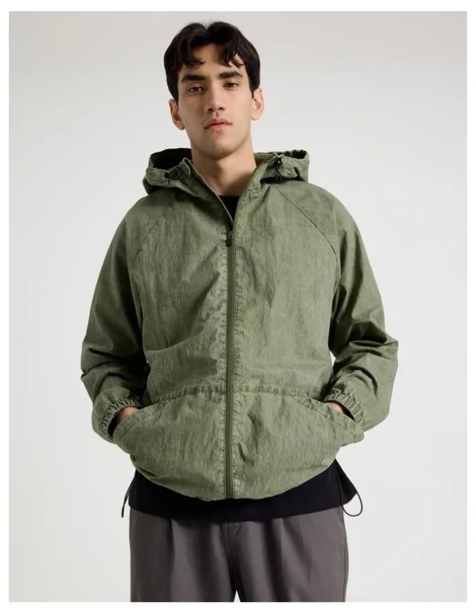 There After Raglan Sleeve Spray Jacket in Green