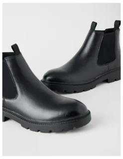 There After Theo Chunky Chelsea Boot in Black