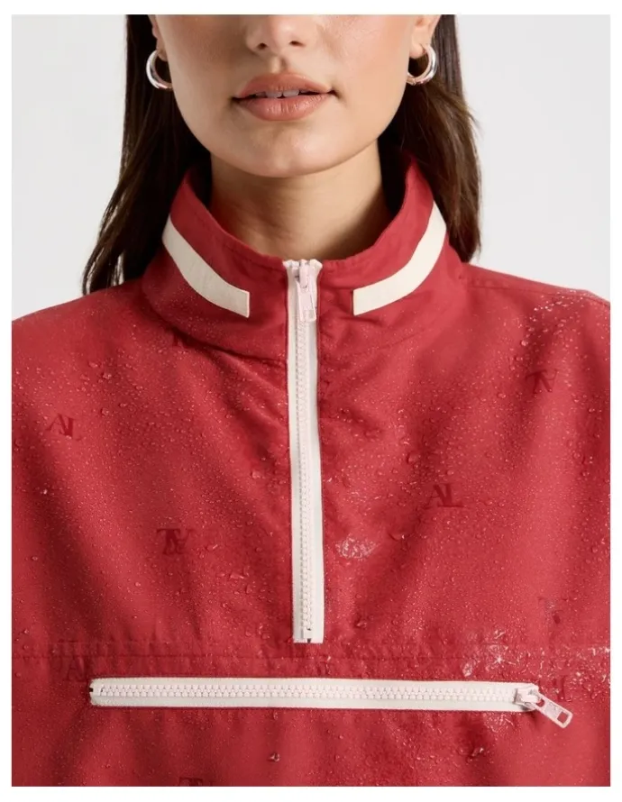 There After Windbreaker Pull Over in American Beauty and Potpourri Pink