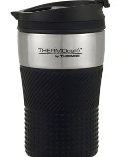 Thermos Cafe Stainless Steel Vacuum Insulated Travel Cup 200ml in Black
