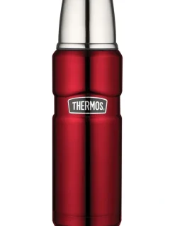 Thermos Stainless King Vacuum Insulated 470ml Flask in Red