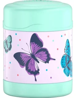 Thermos Vacuum Insulated Butterfly Frenzy Food Jar 290ml in Teal