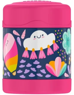 Thermos Whimsical Clouds Vacuum Insulated Food Jar 290ml in Navy