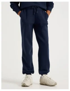 Tilii Baggy Trackpants with Embroidery in Navy