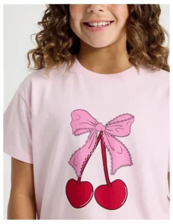 Tilii Cherry Placement Pyjamas in Pale Lilac
