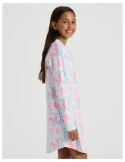 Tilii Cosy Knit Western Nightie in Pale Blue