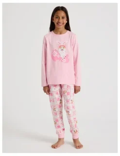 Tilii Knit Corgi Pyjamas in Baby Pink