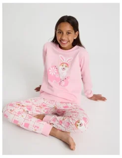 Tilii Knit Corgi Pyjamas in Baby Pink