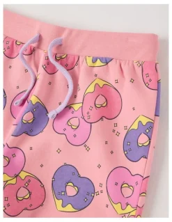 Tilii Knit Fleece Donut Pyjamas in Lilac