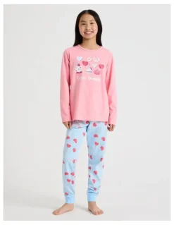 Tilii Knit Sweet Dreams Pyjamas in Tulip