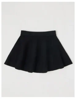 Tilii Knitted Skater Skirt in Black