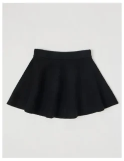 Tilii Knitted Skater Skirt in Black