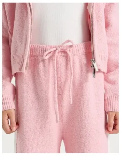 Tilii Knitted Wide Leg Pant in Pink