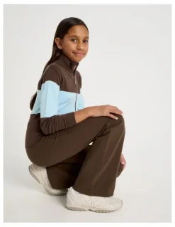Tilii Knitted Zip Thru Cardigan in Brown