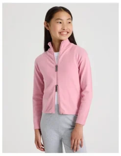 Tilii Knitted Zip Thru Cardigan in Pink