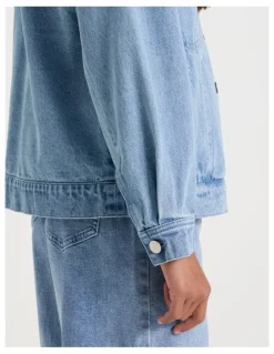 Tilii Oversized Denim Jacket in Denim