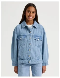 Tilii Oversized Denim Jacket in Denim