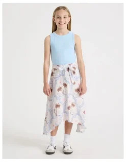 Tilii Sunday Club Basic Rib Tank in Light Blue
